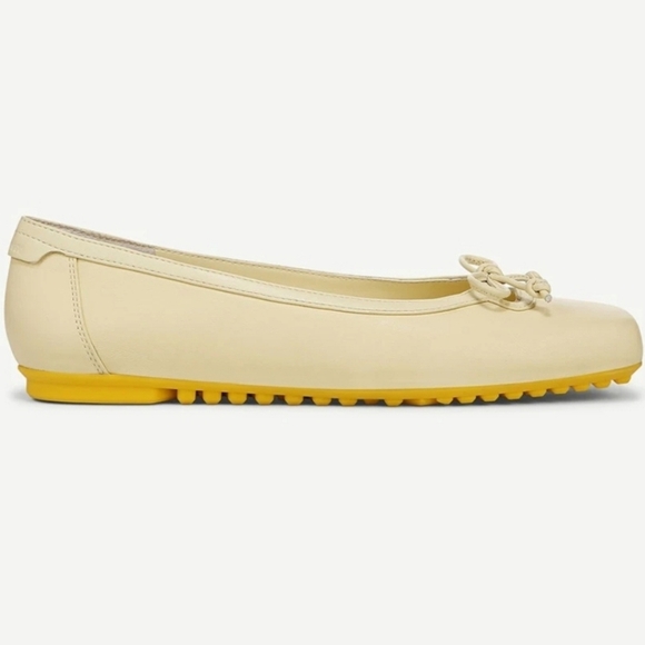 💛🔹️Franco Sarto🔹️lemonade Yellowb Leather Imara Ballet Flat - Picture 2 of 7
